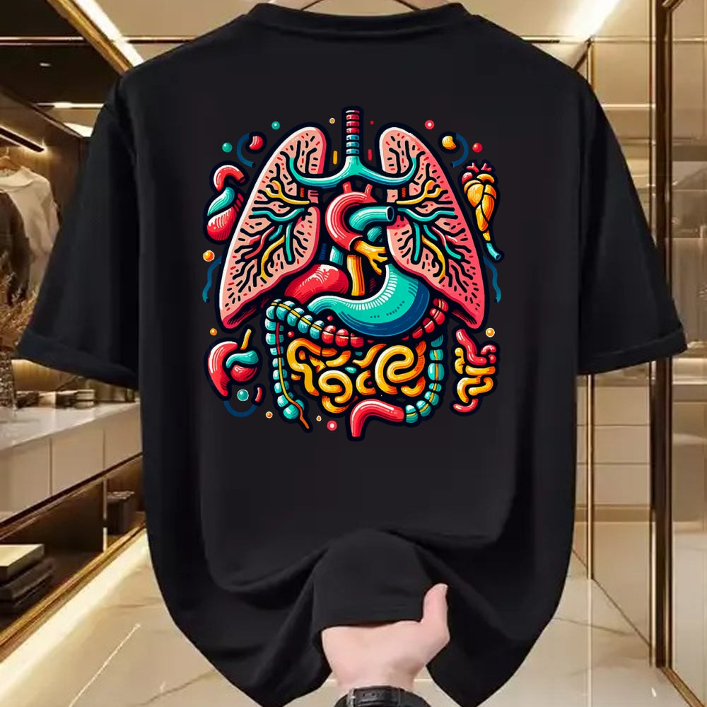 Best Doctor Shirt, Funny Doctor UnisexT-Shirt/Hoodie/Sweatshirt HLT00 - Colorful Human Body Anatomy Illustrated Internal Organs Art T-Shirt