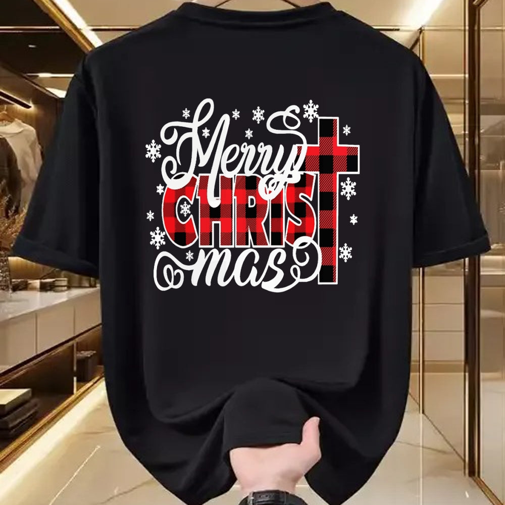 Christian Tee, Christian Faith Unisex T-Shirt/Hoodie/Sweatshirt HLT00 - Merry Christ Mas Christian Jesus Christmas PJs Xmas Pajamas T-Shirt