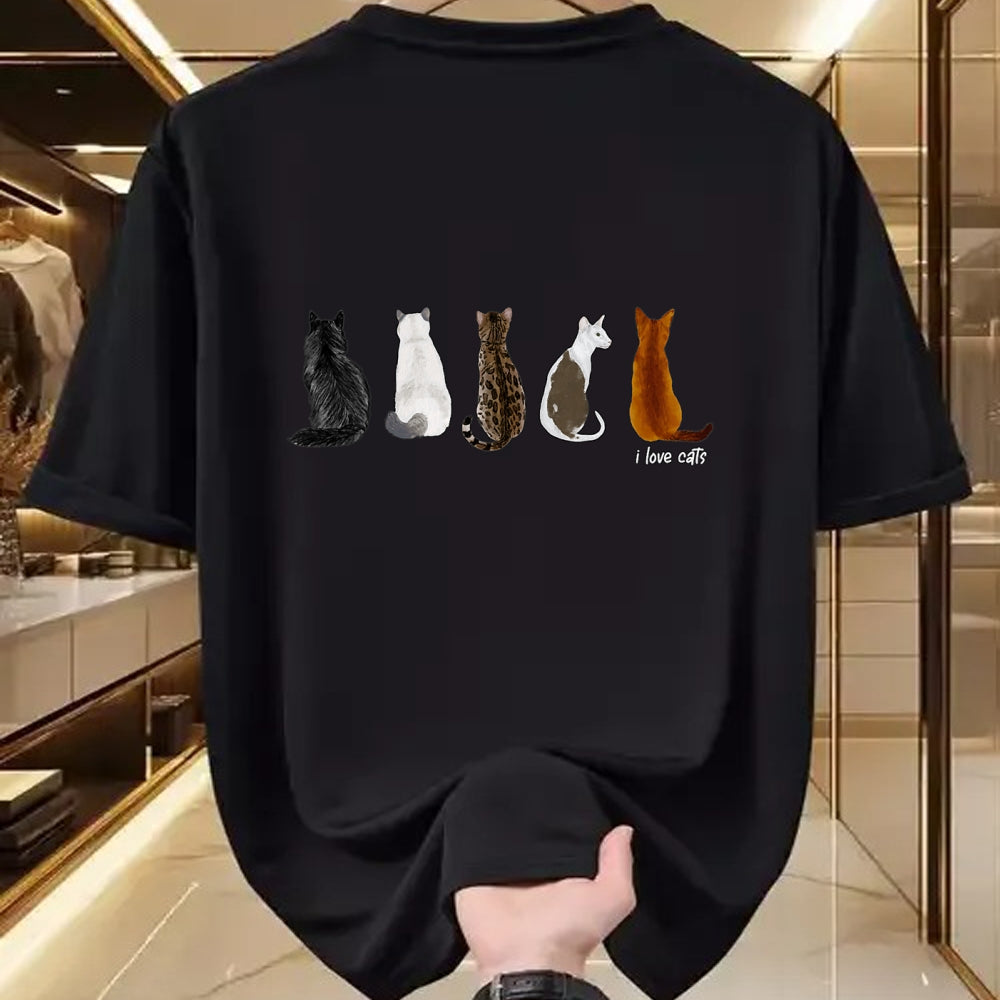 Cat Love Shirt, Funny Cat Lover Gift UnisexT-Shirt/Hoodie/Sweatshirt HLT00 - I Love Cats for Cat Lovers T-Shirt