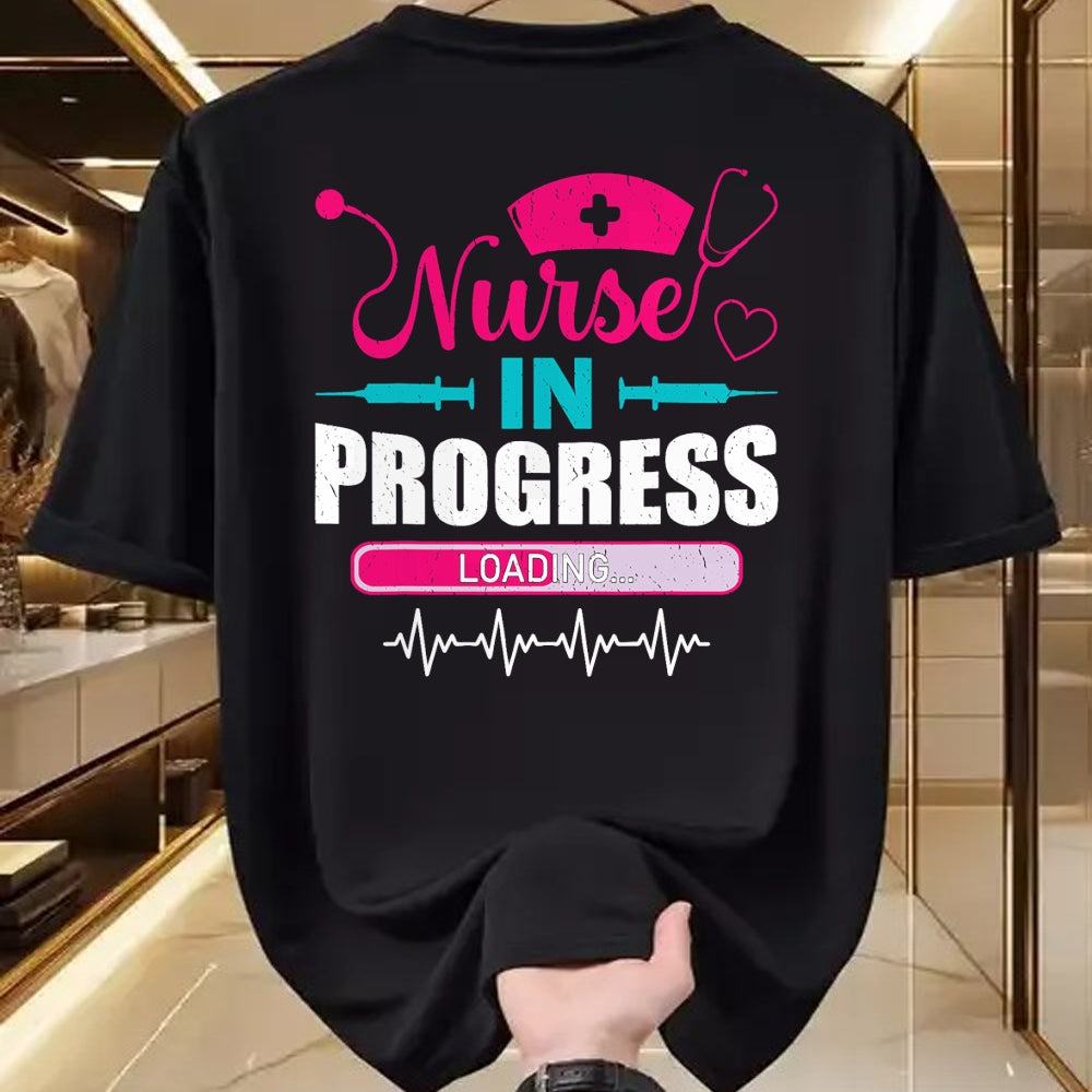 Funny Nurse Shirt, Nurse Unisex T-Shirt/Hoodie/Sweatshirt HLT00 - Nurse In Progress Nurse Funny Nursing School T-Shirt