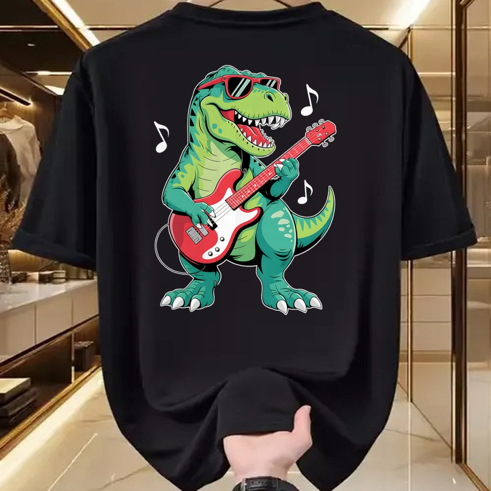 Guitar Lover Shirt, Funny Guitar UnisexT-Shirt/Hoodie/Sweatshirt HLT00 - Funny Dinosaur and Guitar Lover Toddler Boys Kids Men T-Shirt