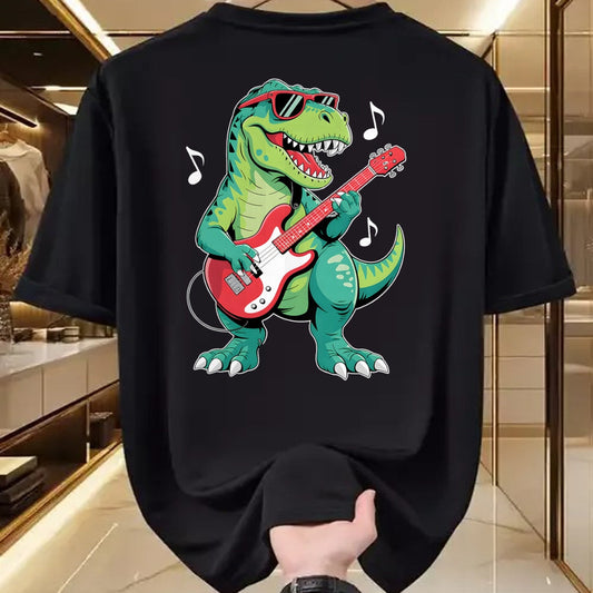 Guitar Lover Shirt, Funny Guitar UnisexT-Shirt/Hoodie/Sweatshirt HLT00 - Funny Dinosaur and Guitar Lover Toddler Boys Kids Men T-Shirt