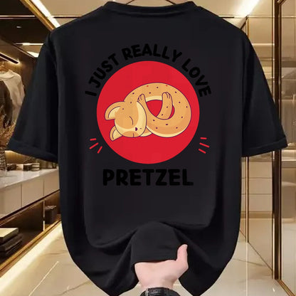 Cat Love Shirt, Funny Cat Lover Gift UnisexT-Shirt/Hoodie/Sweatshirt HLT00 - Kawaii Cat I Just Really Love Cute Cat Pretzel Lover T-Shirt