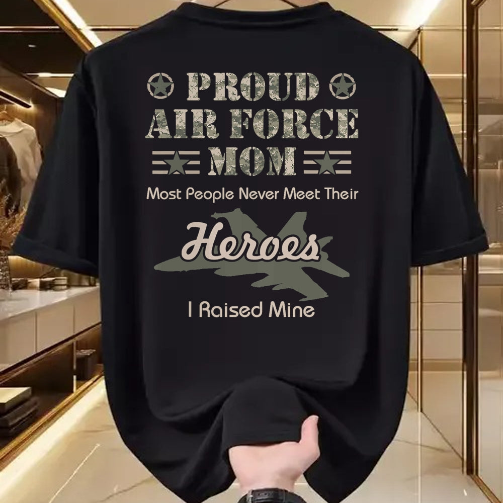 Gift for Mom Shirt, Funny Mom Unisex T-Shirt/Hoodie/Sweatshirt HLT00 - Proud Air Force Mom T-Shirt