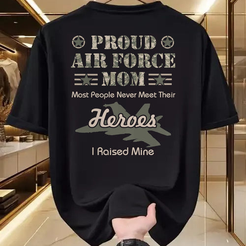 Gift for Mom Shirt, Funny Mom Unisex T-Shirt/Hoodie/Sweatshirt HLT00 - Proud Air Force Mom T-Shirt