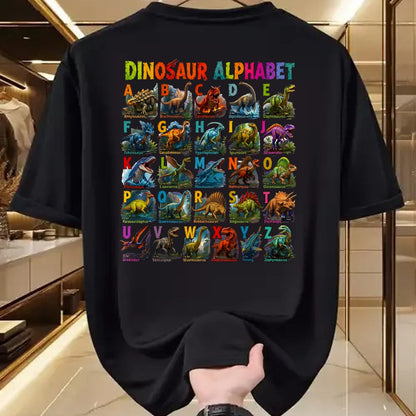Best Dinosaur Lover Shirt, Funny Dinosaur UnisexT-Shirt/Hoodie/Sweatshirt HLT00 - Types of Dinosaurs Alphabet ABC A-Z Dino Lover Kids Boys T-Shirt
