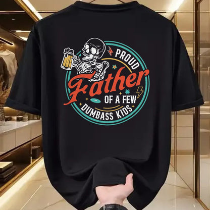 Gift for Dad Shirt, Funny Dad Unisex T-Shirt/Hoodie/Sweatshirt HLT00 – Proud Father Of A Few Dumbass Kids Funny Dad Love Family T-Shirt