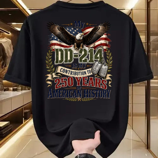 Proud Veteran Shirt, Funny Veteran UnisexT-Shirt/Hoodie/Sweatshirt HLT00 - My DD-214 is My Contribution Veteran 250 Years America T-Shirt