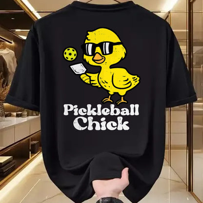 Funny Pickleball Shirt, Pickleball Lover Unisex T-Shirt/Hoodie/Sweatshirt HLT00 - Pickleball Chick Funny Pickle Ball Women Girls Kids Toddler T-Shirt
