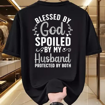 Best Wife Shirt, Wife and Husband Unisex T-Shirt/Hoodie/Sweatshirt HLT00 - Gift for wife T shirt, spoiled wife   Funny Spoiled Wife Art For Women Girls Husband Spoiled Wife Pr (26)