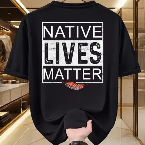 Native American T-Shirts, Vintage Native American Unisex T-Shirt/Hoodie/Sweatshirt HLT00 - Native Lives Matter - Indigenous Native American