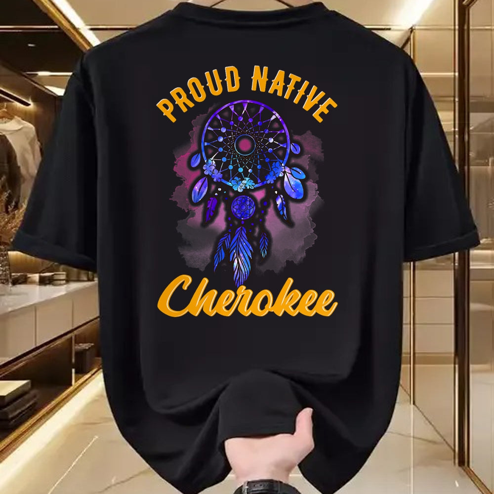Native American T-Shirts, Vintage Native American Unisex T-Shirt/Hoodie/Sweatshirt HLT00 - Proud To Be Cherokee Native American Indian
