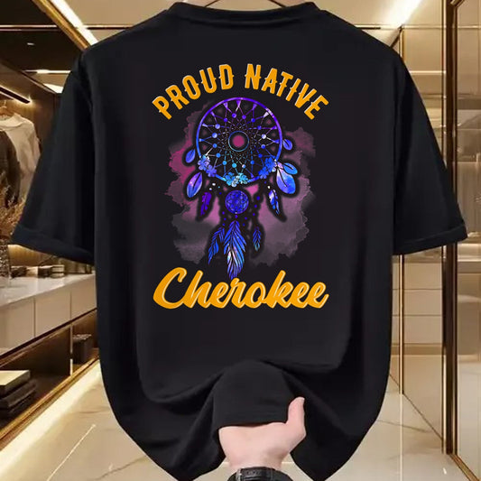 Native American T-Shirts, Vintage Native American Unisex T-Shirt/Hoodie/Sweatshirt HLT00 - Proud To Be Cherokee Native American Indian