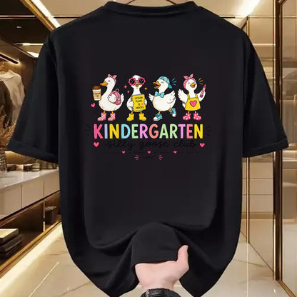 Best Student Shirt, Funny Back To School UnisexT-Shirt/Hoodie/Sweatshirt HLT00 - Kindergarten Silly Goose Club Teacher Funny Back to School T-Shirt