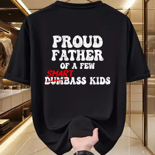 Gift for Dad Shirt, Funny Dad Unisex T-Shirt/Hoodie/Sweatshirt HLT00 – Funny Proud Father of a Few Smart Ass Kids Fathers Day T-Shirt