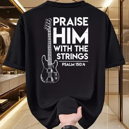Guitar Lover Shirt, Funny Guitar UnisexT-Shirt/Hoodie/Sweatshirt HLT00 - Praise Him - Christian Worship - Bass Guitar Player T-Shirt T-Shirt