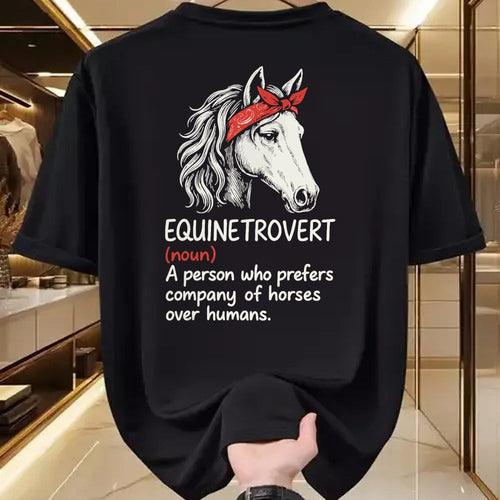 Best Horse Lover Shirt , Funny Horse UnisexT-Shirt/Hoodie/Sweatshirt HLT00 - Equinetrovert Definition Funny Horse Lover T-Shirt