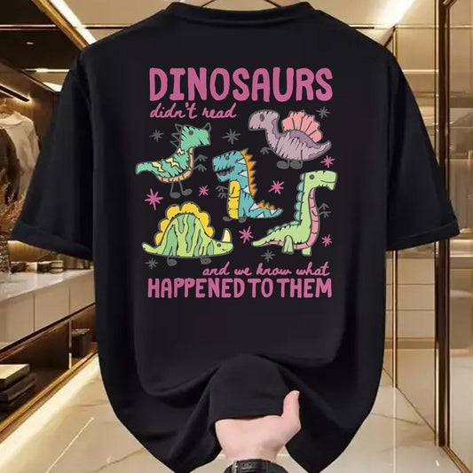 Best Teacher Shirt, Funny Teacher UnisexT-Shirt/Hoodie/Sweatshirt HLT00 - Dinosaurs Didn’t Read Dino Teacher Book Lover Librarian T-Shirt