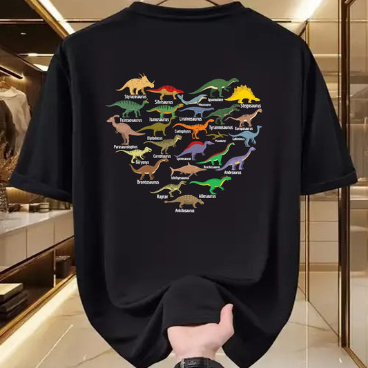 Best Dinosaur Lover Shirt, Funny Dinosaur UnisexT-Shirt/Hoodie/Sweatshirt HLT00 - Types of Dinosaurs Heart Dino Identification Boys Girls Kids T-Shirt