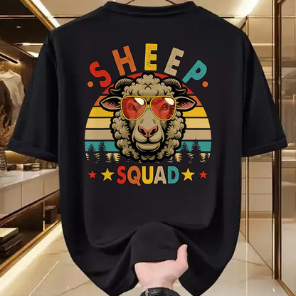 Best Farmer Life Shirt, Funny Farmer UnisexT-Shirt/Hoodie/Sweatshirt HLT00 - Vintage Retro Sheep Funny Squad Farmer Sheep Sunglasses T-Shirt