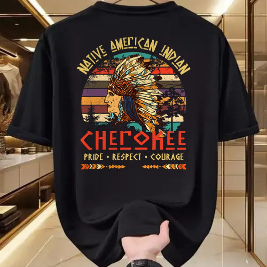 Native American T-Shirts, Vintage Native American Unisex T-Shirt/Hoodie/Sweatshirt HLT00 - Cherokee Native American Indian Pride Indigenous Tribe