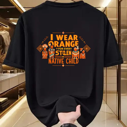 Native American T-Shirts, Vintage Native American Unisex T-Shirt/Hoodie/Sweatshirt HLT00 - I Wear Orange For Every American Native Child Indian