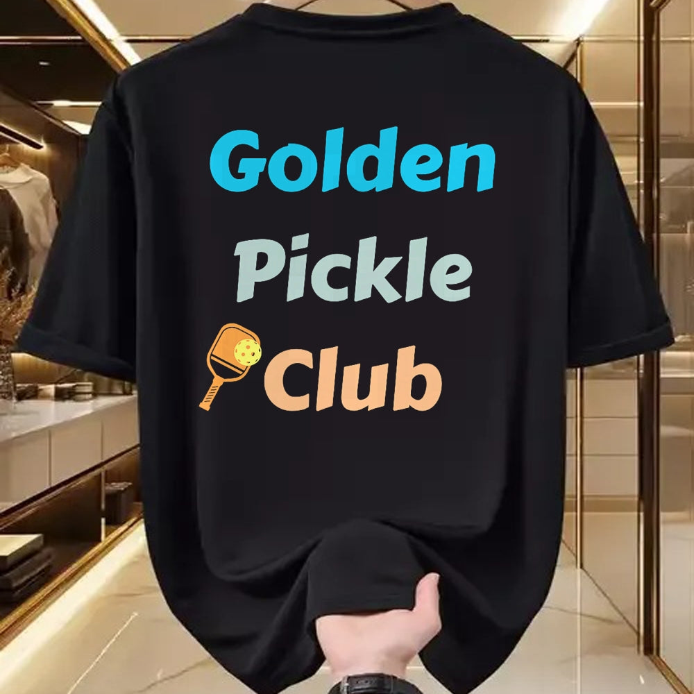 Funny Pickleball Shirt, Pickleball Lover Unisex T-Shirt/Hoodie/Sweatshirt HLT00 - Golden Pickle Club Funny Pickleball Paddle Ball Player T-Shirt