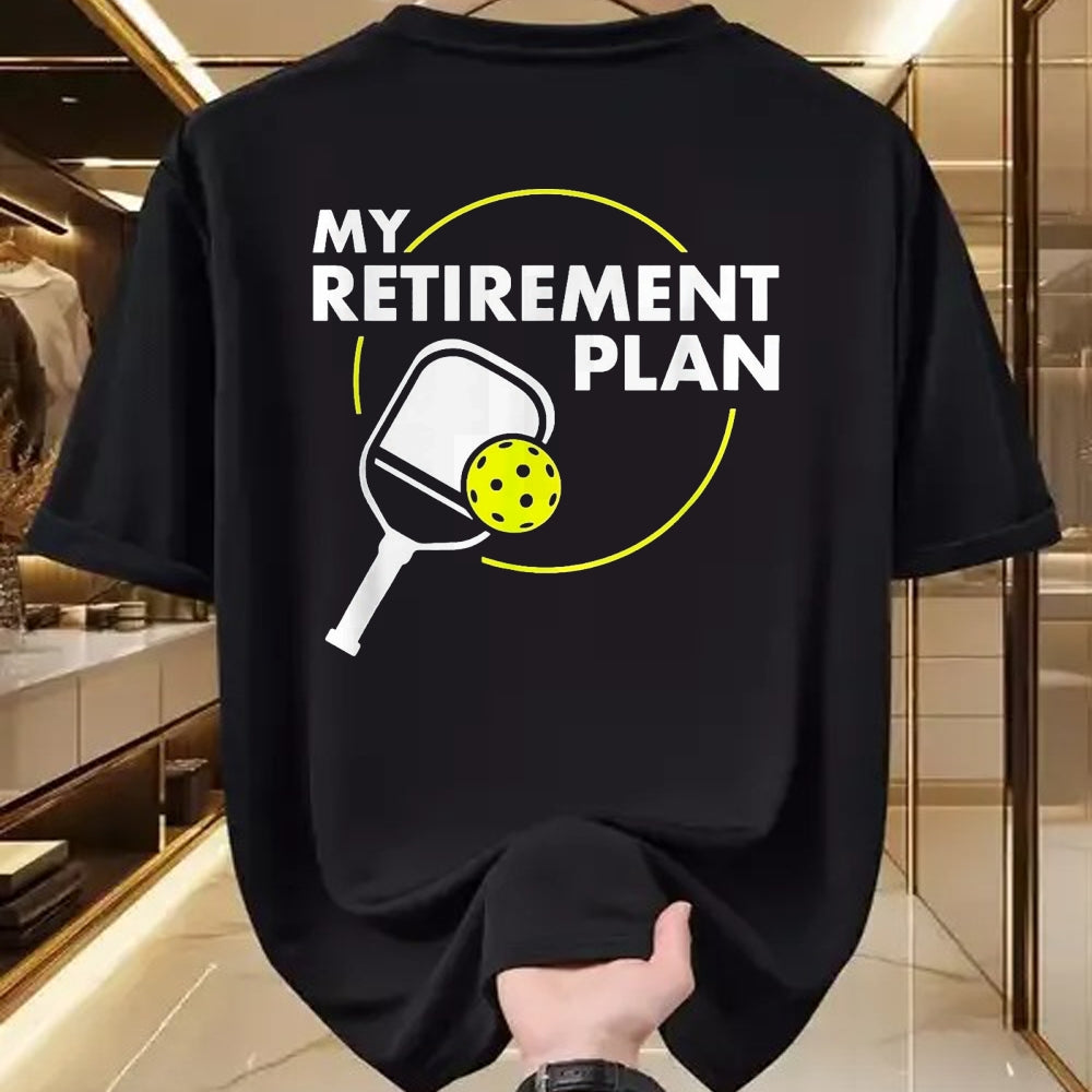 Funny Pickleball Shirt, Pickleball Lover Unisex T-Shirt/Hoodie/Sweatshirt HLT00 - My Retirement Plan Funny Pickleball Slogan T-Shirt, Women, Red, X-Large