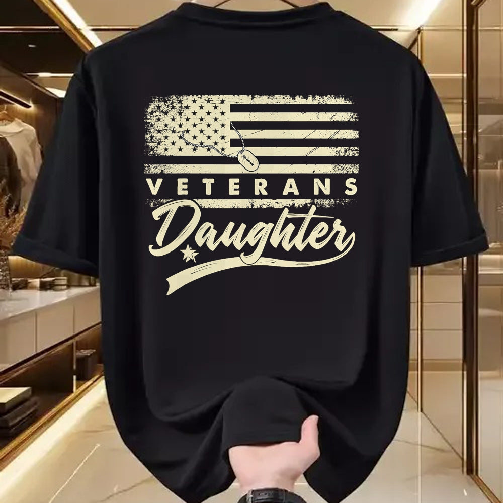 Proud Veteran Shirt, Funny Veteran UnisexT-Shirt/Hoodie/Sweatshirt HLT00 - I_m Not Just a Daddy_s Little Girl I_m a Veteran_s Daughter T-Shirt