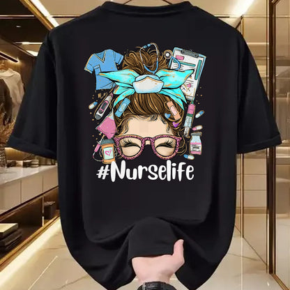 Funny Nurse Shirt, Nurse Unisex T-Shirt/Hoodie/Sweatshirt HLT00 - Funny NurseLife Nurse T-Shirt (1)