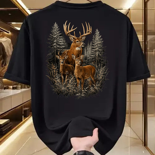 Funny Hunting Shirt, Gift For Hunting Lover Unisex T-Shirt/Hoodie/Sweatshirt HLT00 - Majestic Whitetail Deer Forest Wildlife Hunting T-Shirt
