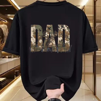 Funny Hunting Shirt, Gift For Hunting Lover Unisex T-Shirt/Hoodie/Sweatshirt HLT00 - Retro Camo Dad Quote Funny Deer Animal Hunting Outdoorsman T-Shirt
