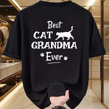 Best Grandma Shirt, Proud Grandma Unisex T-Shirt/Hoodie/Sweatshirt HLT00 - Best Cat Grandma Ever T Shirt Novelty Gift From Cat Shirt T-Shirt