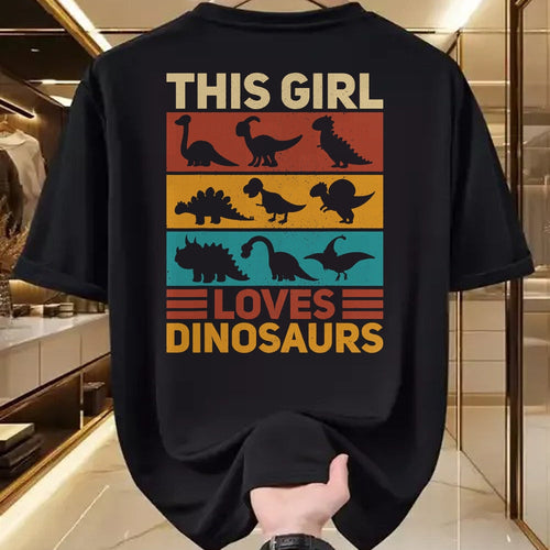 Best Dinosaur Lover Shirt, Funny Dinosaur UnisexT-Shirt/Hoodie/Sweatshirt HLT00 - This Girl Loves Dinosaurs Vintage Dinosaur Outfit Dinosaur T-Shirt