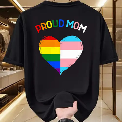 Gift for Mom Shirt, Funny Mom Unisex T-Shirt/Hoodie/Sweatshirt HLT00 - Proud Ally LGBTQ Transgender Proud Mom  Proud Trans Mom T-Shirt
