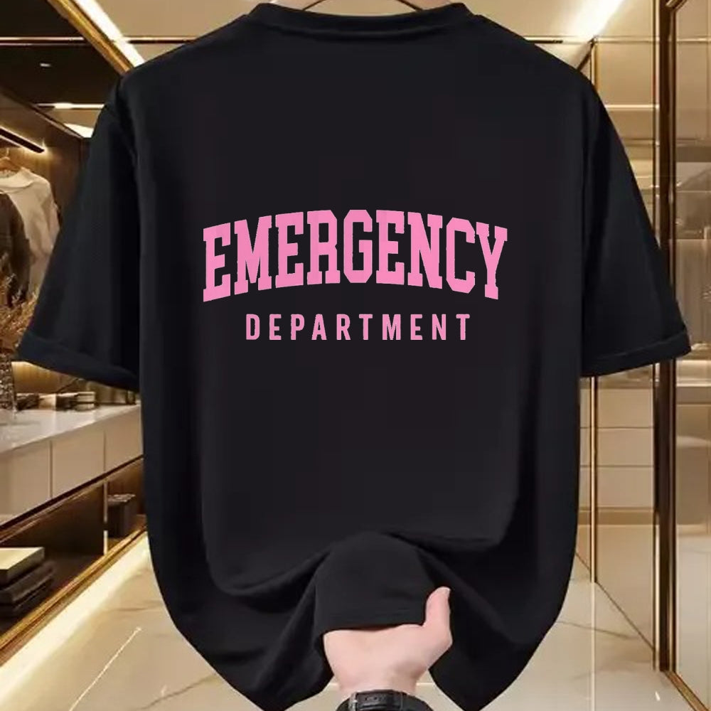 Best Doctor Shirt, Funny Doctor UnisexT-Shirt/Hoodie/Sweatshirt HLT00 - ER Nurses Emergency Department Nurses ER Doctor Retro Pink T-Shirt, Men, Black, 3X-Large