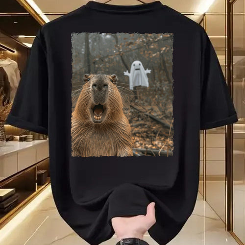 Cute Capybara Shirt, Funny Capybara Unisex T-Shirt/Hoodie/Sweatshirt HLT00 - Funny Capybara Halloween T-Shirt