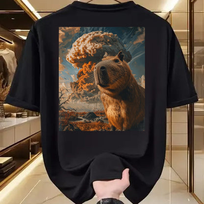 Cute Capybara Shirt, Funny Capybara Unisex T-Shirt/Hoodie/Sweatshirt HLT00 - Funny Graphic Capybara Long Sleeve T-Shirt (13)