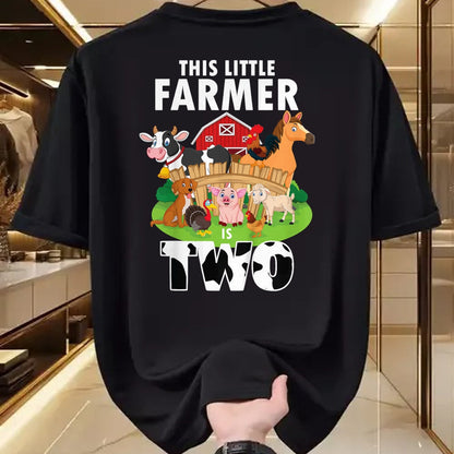 Best Farmer Life Shirt, Funny Farmer UnisexT-Shirt/Hoodie/Sweatshirt HLT00 - Kids 2 Years Old Boy Farmer 2nd Birthday Farm Animals Kids T-Shirt