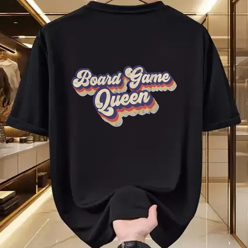 Gift for Mom Shirt, Funny Mom Unisex T-Shirt/Hoodie/Sweatshirt HLT00 - Board Game Queen Lucky Game Night Mom Tabletop Boardgamers T-Shirt