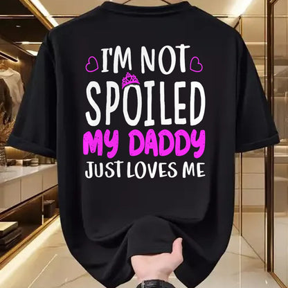 Best Wife Shirt, Wife and Husband Unisex T-Shirt/Hoodie/Sweatshirt HLT00 - Girls I'm Not Spoiled My Daddy Just Loves Me Funny Daughter T-Shirt (1)