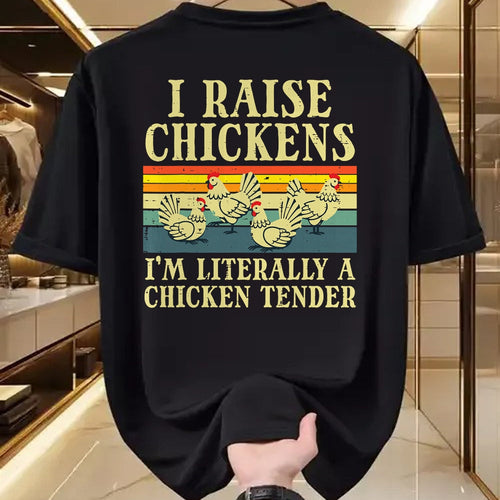 Best Farmer Life Shirt, Funny Farmer UnisexT-Shirt/Hoodie/Sweatshirt HLT00 - I Raise Chickens Im Literally Chicken Tender Men Women Kids T-Shirt