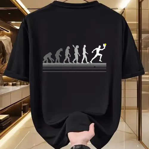 Funny Pickleball Shirt, Pickleball Lover Unisex T-Shirt/Hoodie/Sweatshirt HLT00 - Pickleball Evolution of Man Funny Gift T-Shirt