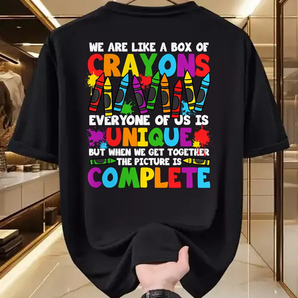 Best Student Shirt, Funny Back To School UnisexT-Shirt/Hoodie/Sweatshirt HLT00 - Funny Teacher We are Like A Box of Crayons Back to School T-Shirt (2)