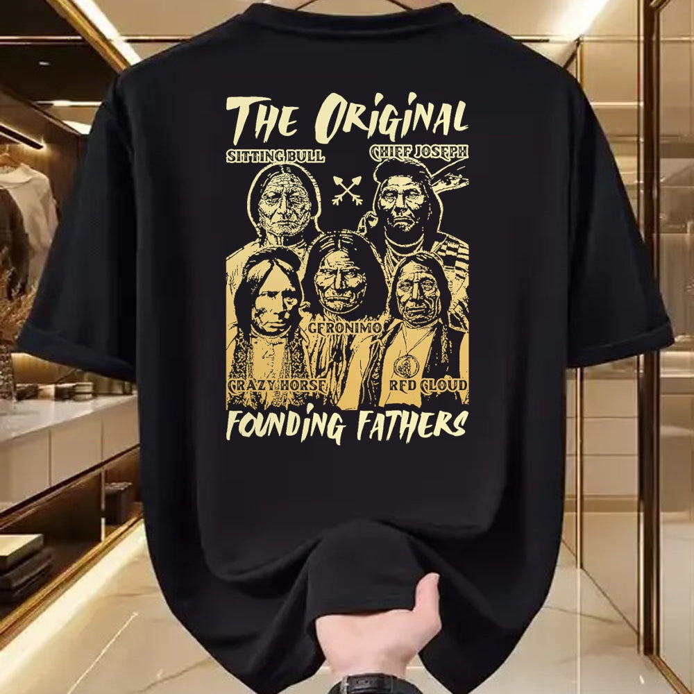 Native American T-Shirts, Vintage Native American Unisex T-Shirt/Hoodie/Sweatshirt HLT00 - The Original Founding Fathers Native American Themed