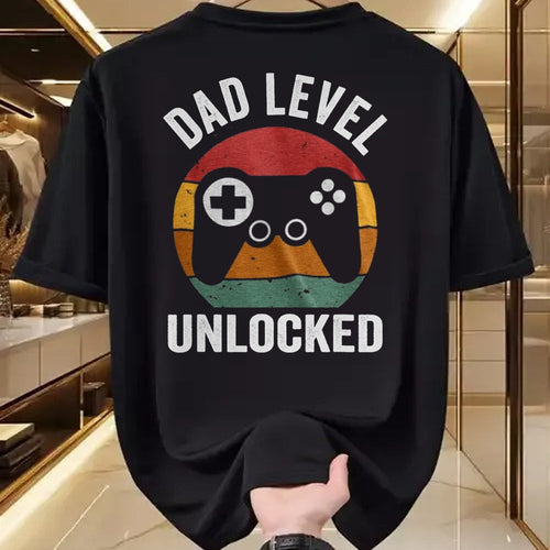 Gift for Dad Shirt, Funny Dad Unisex T-Shirt/Hoodie/Sweatshirt HLT00 – Funny New Dad Dad Level Unlocked day Gaming T-Shirt