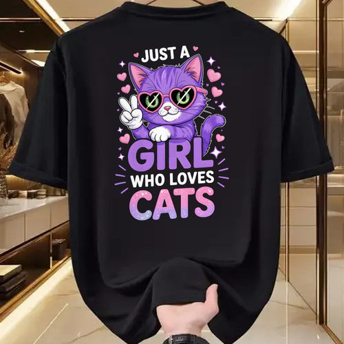 Cat Love Shirt, Funny Cat Lover Gift UnisexT-Shirt/Hoodie/Sweatshirt HLT00 - Girls Cat T-Shirt