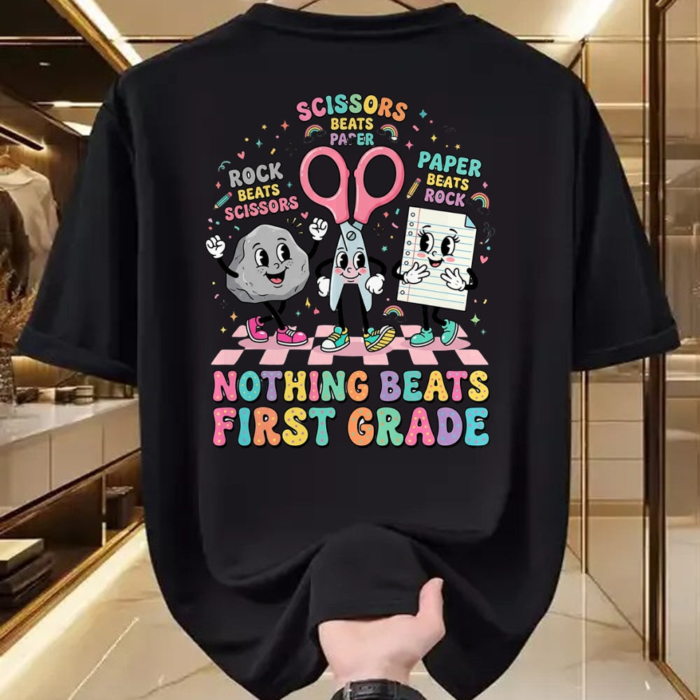 Best Student Shirt, Funny Back To School UnisexT-Shirt/Hoodie/Sweatshirt HLT00 - Nothing Beats 1st Grade Funny Back to School Teachers T-Shirt