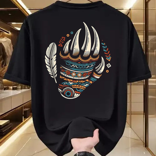 Native American T-Shirts, Vintage Native American Unisex T-Shirt/Hoodie/Sweatshirt HLT00 - Native Heritage Month Proud Native American Bear Claws