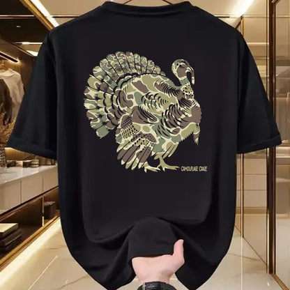 Funny Hunting Shirt, Gift For Hunting Lover Unisex T-Shirt/Hoodie/Sweatshirt HLT00 - Wild Turkey Camouflage Camo Turkey Hunting Camo Hunter T-Shirt